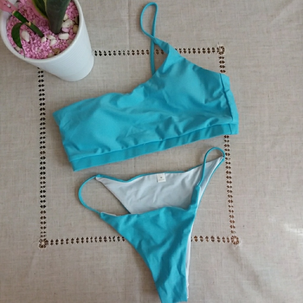 Sexy Single Strap Bikini Set Swim Wear box#2